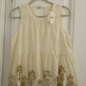 Anthropologie Sequin Summer Top NWT